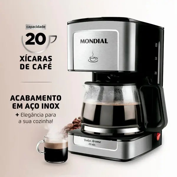 Cafeteira Elétrica Mondial Dolce Arome 550W -127V